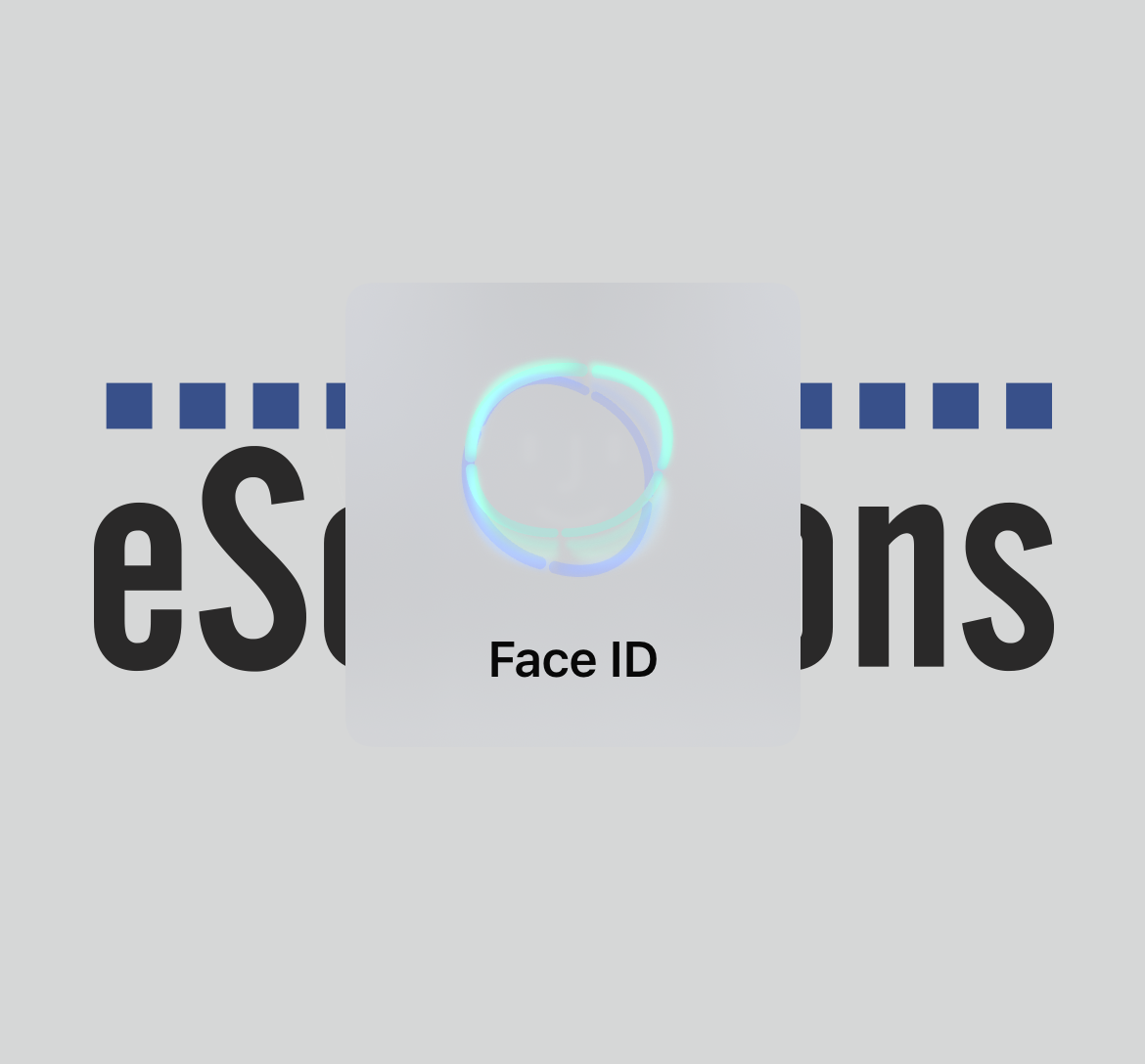 Bild der Verschlüsselung per Face ID auf dem iPhone